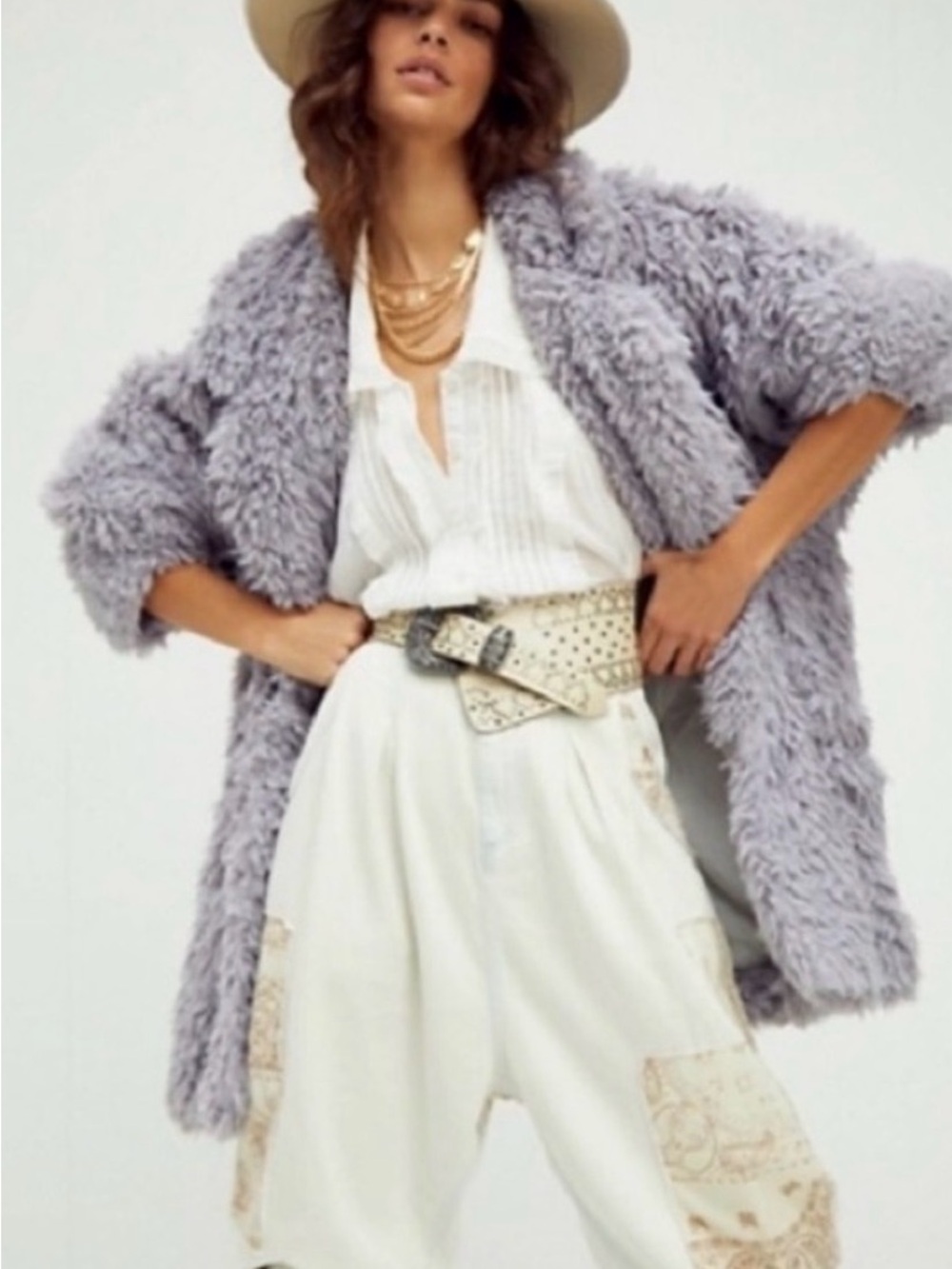 Free People Honeypie Faux Fur Coat
